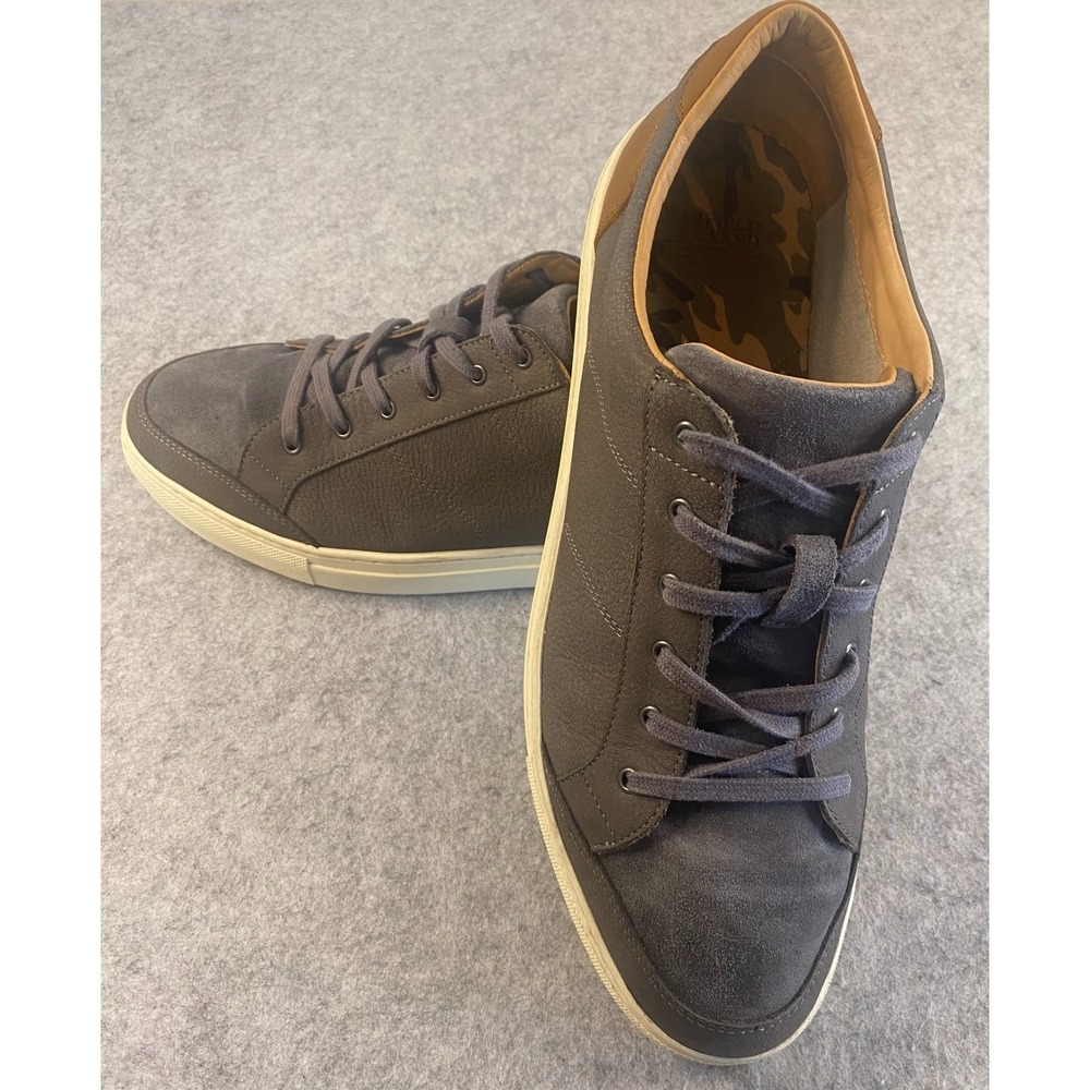 Warfield & Grand Seawall Low Top Suede & Leather Pewter Sneaker Men's Size 13